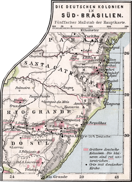 Die deutschen Kolonien in Suedbrasilien